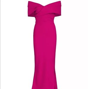 Chiara Boni La Petite pink gown off shoulder NWT